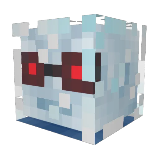 DirtWisp Minecraft avatar head, 3D render