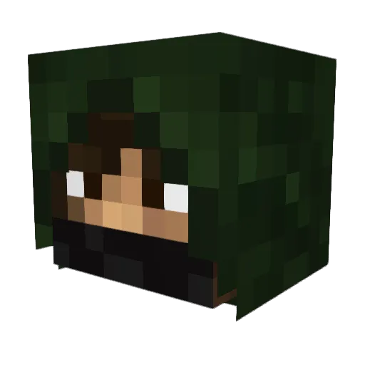 Dirt_Absurd_ Minecraft avatar head, 3D render