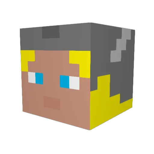 Dirt_King99 Minecraft avatar head, 3D render