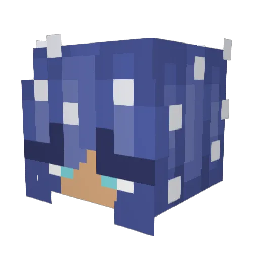 Dirtii_Martini Minecraft avatar head, 3D render