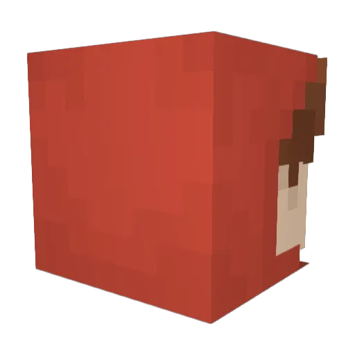 Dirtmustar Minecraft avatar head, 3D render