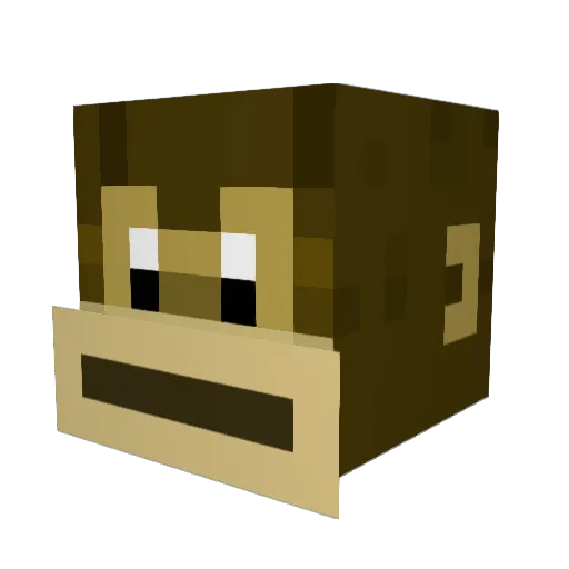 DirttyDeuce Minecraft avatar head, 3D render