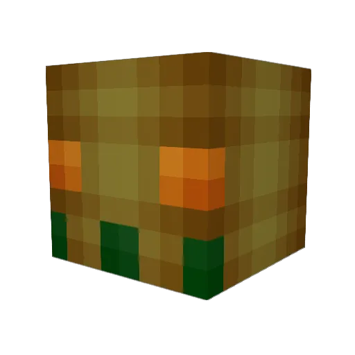 Dirty187 Minecraft avatar head, 3D render