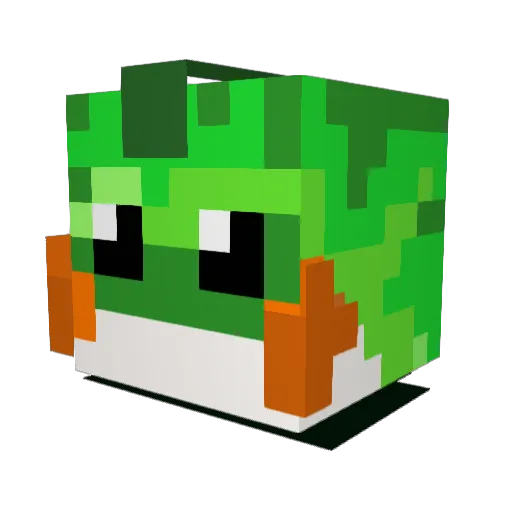 DirtyD3n Minecraft avatar head, 3D render