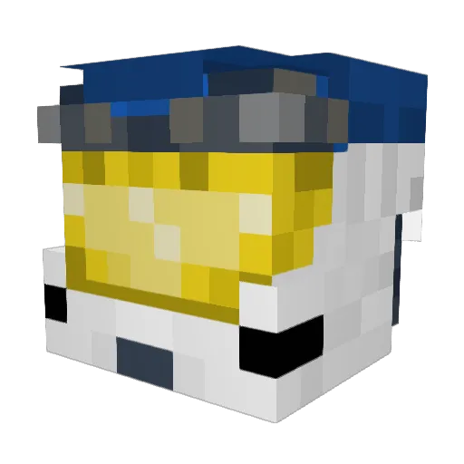 DirtyDan2004 Minecraft avatar head, 3D render
