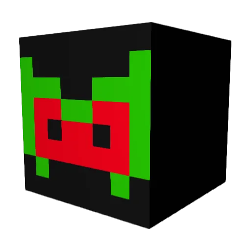 DirtyDwarf101 Minecraft avatar head, 3D render