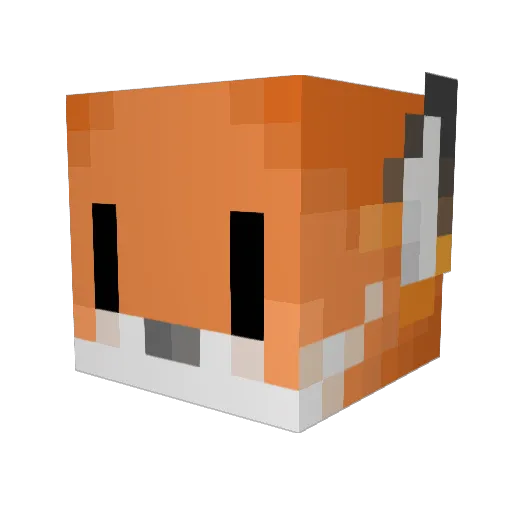 DirtyHarrold Minecraft avatar head, 3D render