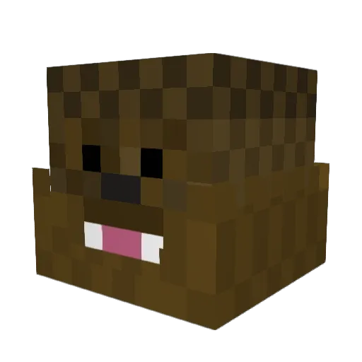 DirtyMike27 Minecraft avatar head, 3D render