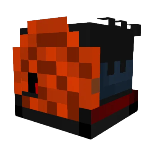 DirtyMilk69 Minecraft avatar head, 3D render