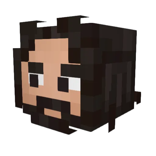 DirtyPicklez Minecraft avatar head, 3D render
