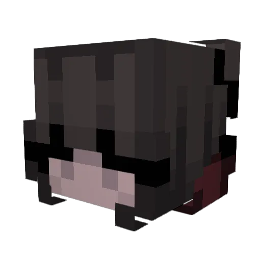 DirtySpanx Minecraft avatar head, 3D render