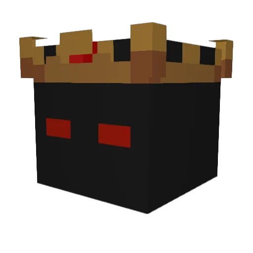 DirtyW Minecraft avatar head, 3D render