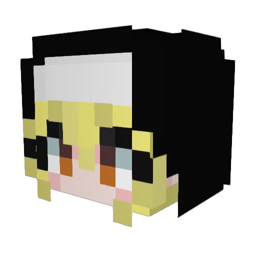 Dirty_Doerte Minecraft avatar head, 3D render