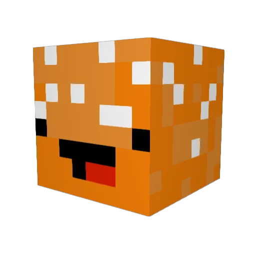 Dis345 Minecraft avatar head, 3D render