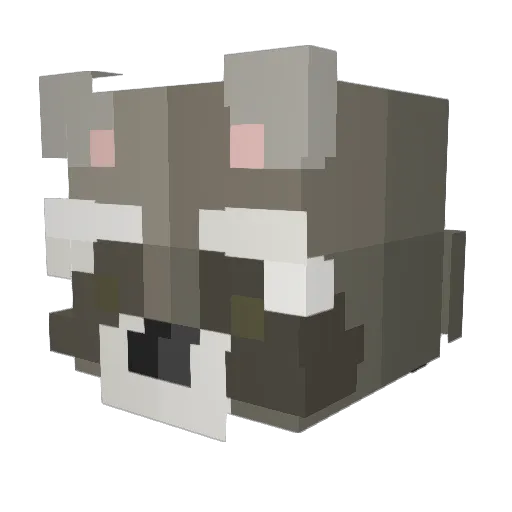 DisG1zmo Minecraft avatar head, 3D render