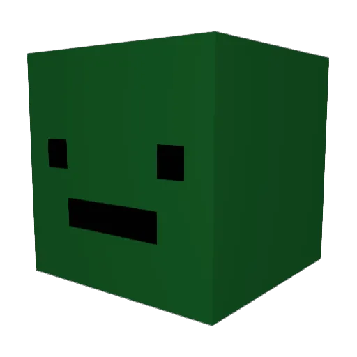 DisGuy2010 Minecraft avatar head, 3D render