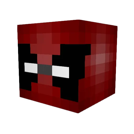 DisZeLegend Minecraft avatar head, 3D render