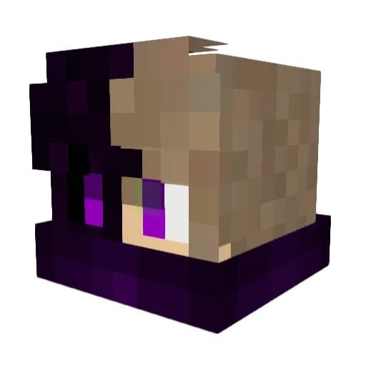 DisaKiller Minecraft avatar head, 3D render