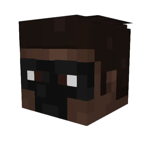 DisabledDon Minecraft avatar head, 3D render