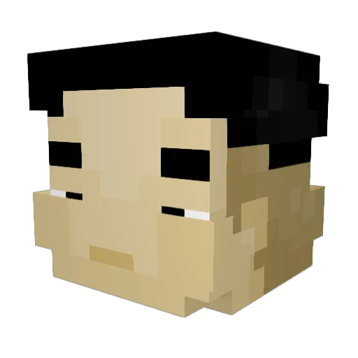 DisabledGo0se Minecraft avatar head, 3D render
