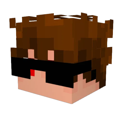 DisabledMother Minecraft avatar head, 3D render