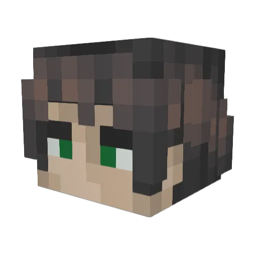 DisabledYoda Minecraft avatar head, 3D render
