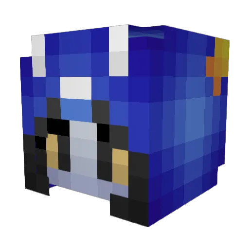Disaidra Minecraft avatar head, 3D render