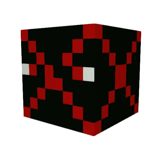 Disappointed12 Minecraft avatar head, 3D render
