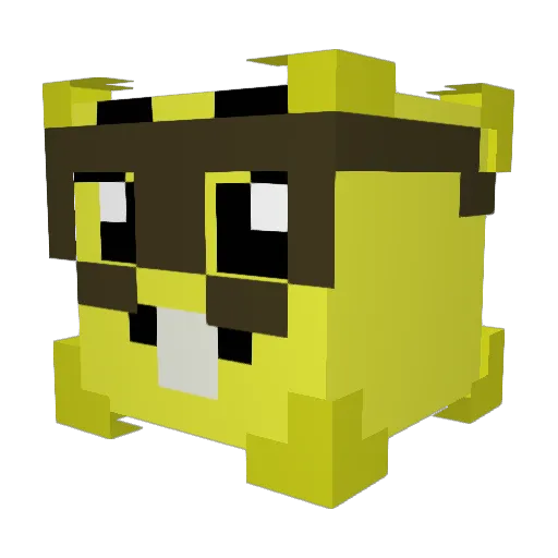 DisappointmentYT Minecraft avatar head, 3D render