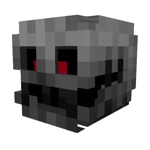 Disashum Minecraft avatar head, 3D render