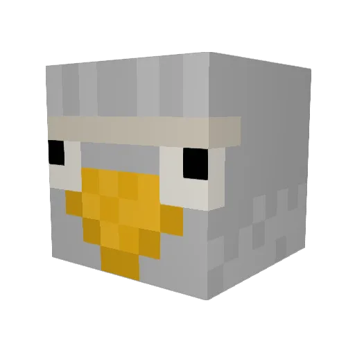 DisasterMstr Minecraft avatar head, 3D render