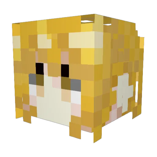 DiscardedPotato Minecraft avatar head, 3D render