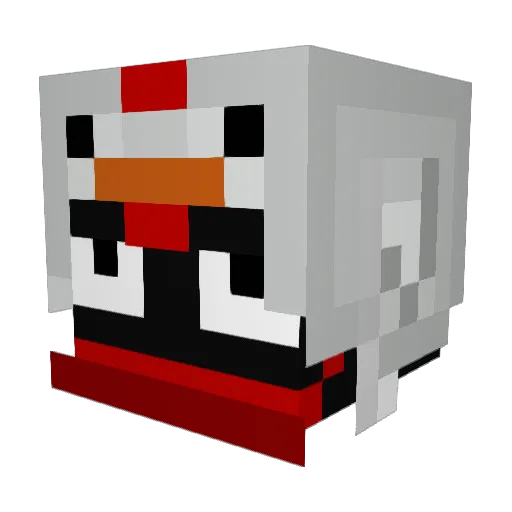Discernment Minecraft avatar head, 3D render