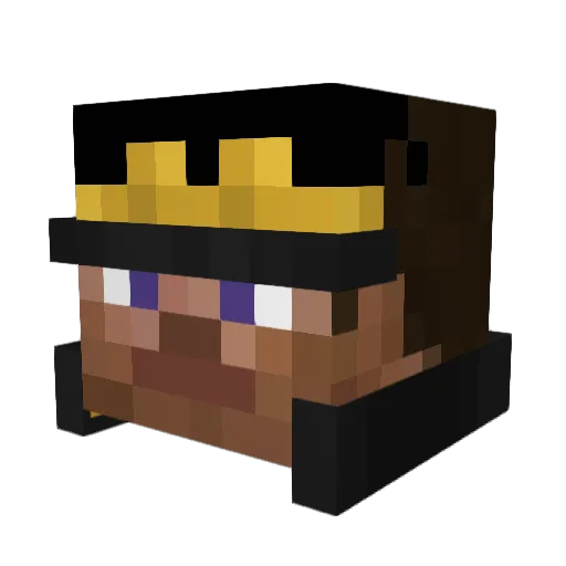 DisclosedVector Minecraft avatar head, 3D render