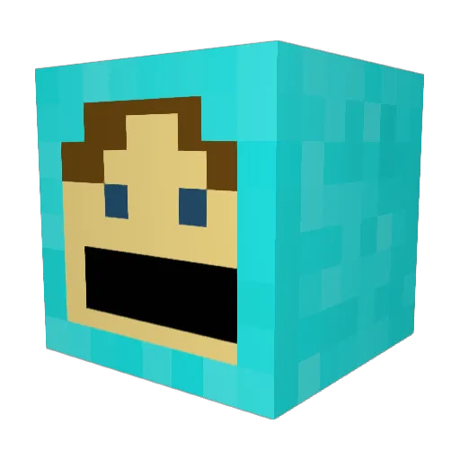 DiscoDavid153 Minecraft avatar head, 3D render