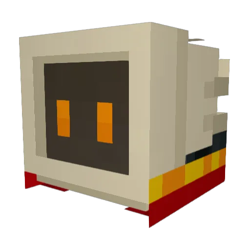 DiscoDuro Minecraft avatar head, 3D render