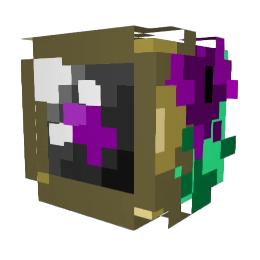 DiscoFox7645_ Minecraft avatar head, 3D render