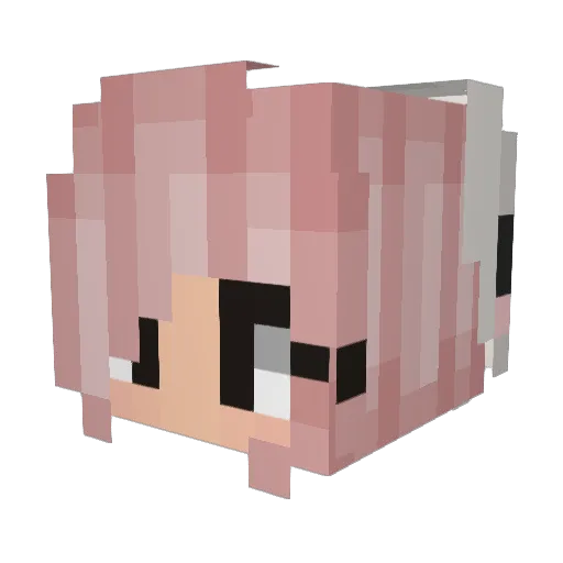 DiscoMinion Minecraft avatar head, 3D render