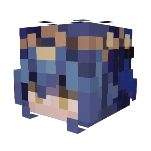 DiscoSammy Minecraft avatar head, 3D render