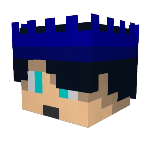 Disco_Marc Minecraft avatar head, 3D render