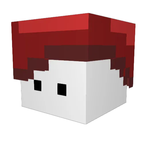 Discombobulater Minecraft avatar head, 3D render