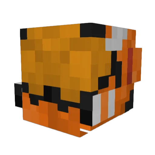 Discovered_Mech Minecraft avatar head, 3D render