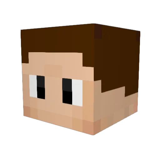 Discowy2_0 Minecraft avatar head, 3D render