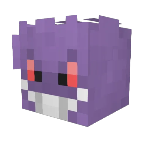 Discreex Minecraft avatar head, 3D render