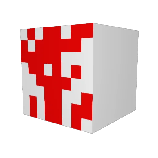 Discrepancia Minecraft avatar head, 3D render