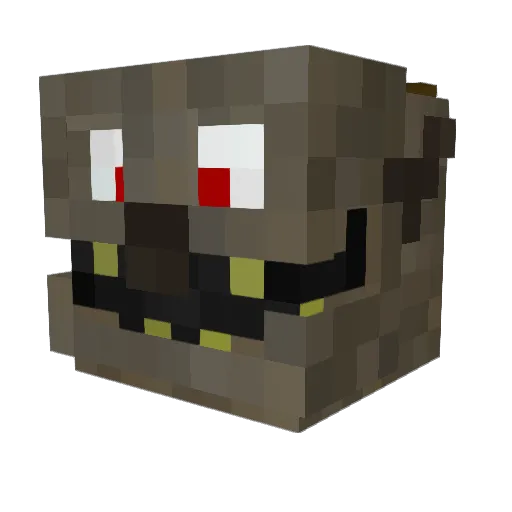 DiseasedGoblin Minecraft avatar head, 3D render