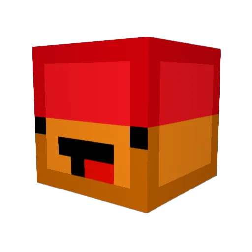 DisgraceF00L Minecraft avatar head, 3D render