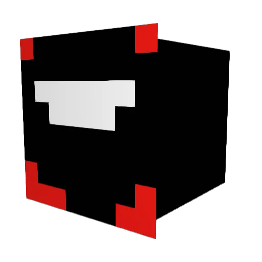 Disgustingly Minecraft avatar head, 3D render