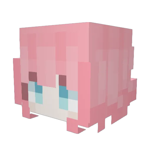 DishEXE Minecraft avatar head, 3D render