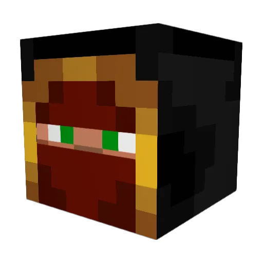 DishWasher87 Minecraft avatar head, 3D render
